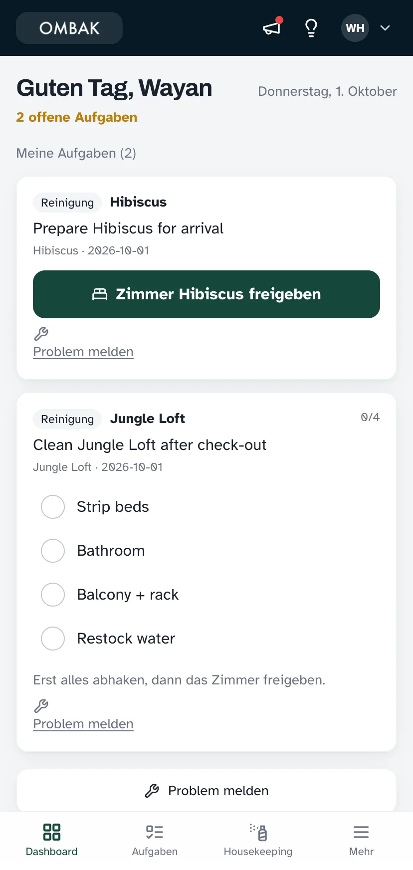 Housekeeping